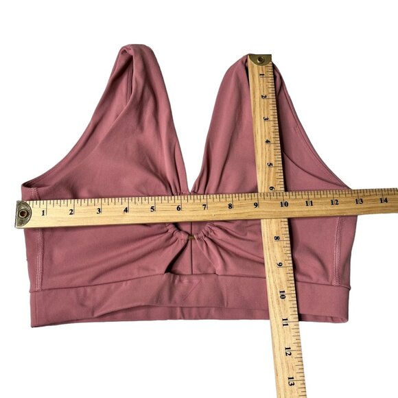 Gymshark Women's Sports Bra Size like small Pink Nylon & Spandex size missing - Picture 2 of 6